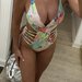 Costum de baie cu print tropical